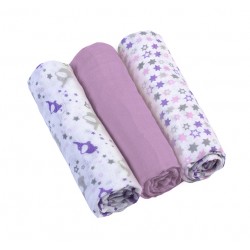 Tetra pleničke BabyOno Violet (3 kos)