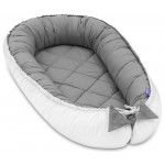 Gnezdece Jukki Comfort Gray and White quilted