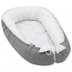 Gnezdece Jukki Comfort Gray and White quilted