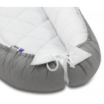 Gnezdece Jukki Comfort Gray and White quilted