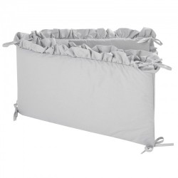 Obroba za posteljico Jukki Pastel Grey
