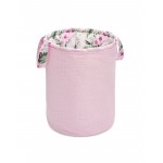 Otroška košara za igrače dvostranska Jukki In Garden Pink