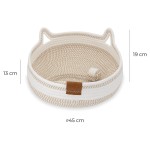 Ležišče za hišne ljubljenčke Carinio Playground White Coffee L Ležišče za hišne ljubljenčke Carinio Playground White Coffee L