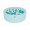 MeowBaby igralni bazen s kroglicami Mint: Turquoise/Transparent/White