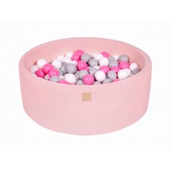 MeowBaby igralni bazen s kroglicami Light Pink: Gray/White/Light Pink