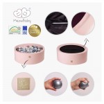 MeowBaby igralni bazen s kroglicami Light Pink: Golden/Beige/Pastel Pink/Lila