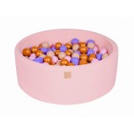 MeowBaby igralni bazen s kroglicami Light Pink: Golden/Beige/Pastel Pink/Lila
