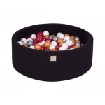 MeowBaby igralni bazen s kroglicami Black: Burgundy/Gold/White/Silver 