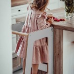 MeowBaby Montessori Kitchen Helper Scandi gray