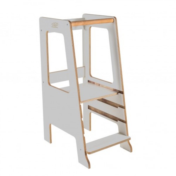 MeowBaby Montessori Kitchen Helper Scandi gray