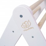 MeowBaby Montessori lesena lestev za otroke, White