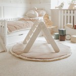 MeowBaby Montessori lesena lestev za otroke, White