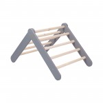 MeowBaby Montessori lesena lestev za otroke, Gray