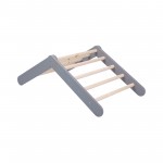 MeowBaby Montessori lesena lestev za otroke, Gray