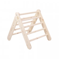 MeowBaby Montessori lesena lestev za otroke, Natural