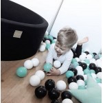 MeowBaby igralni bazen s kroglicami Black: Black/Grey/Red/White 