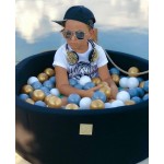 MeowBaby igralni bazen s kroglicami Black: Black/Grey/Red/White 