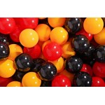 MeowBaby igralni bazen s kroglicami Dark Grey: Yellow/Red/Black 