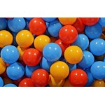 MeowBaby igralni bazen s kroglicami Black: Yellow/Orange/Blue 