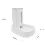 Dozirnik hrane MilooPets | Flowfeed White